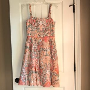 Ann Taylor Dress, cotton/silk/linen blend size 2